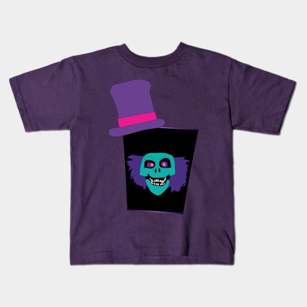 Hatbox Ghost Kids T-Shirt by Funpossible15